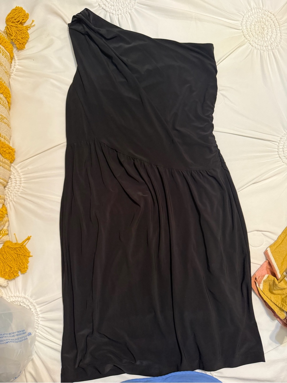 The Limited One-Shoulder Black Cocktail Dress